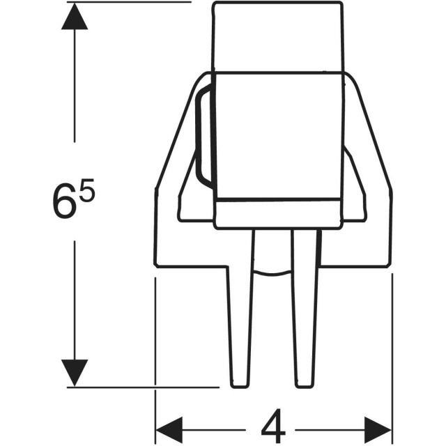 Support Geberit pour
collier à sceller en dalle