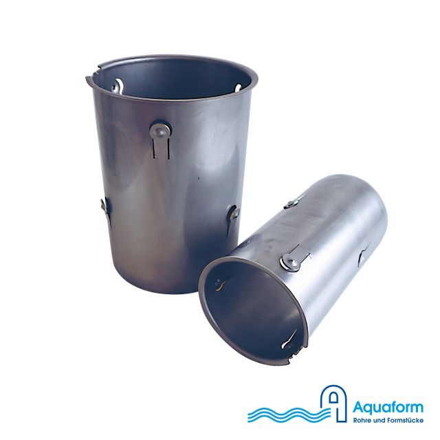 STÜTZHÜLSE EDELSTAHL V2A
FÜR PE ROHRE D40MM LONG150
6051.040