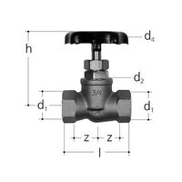 JRG, 6335, Robinet à pointeau pour réglage fin, PN 16