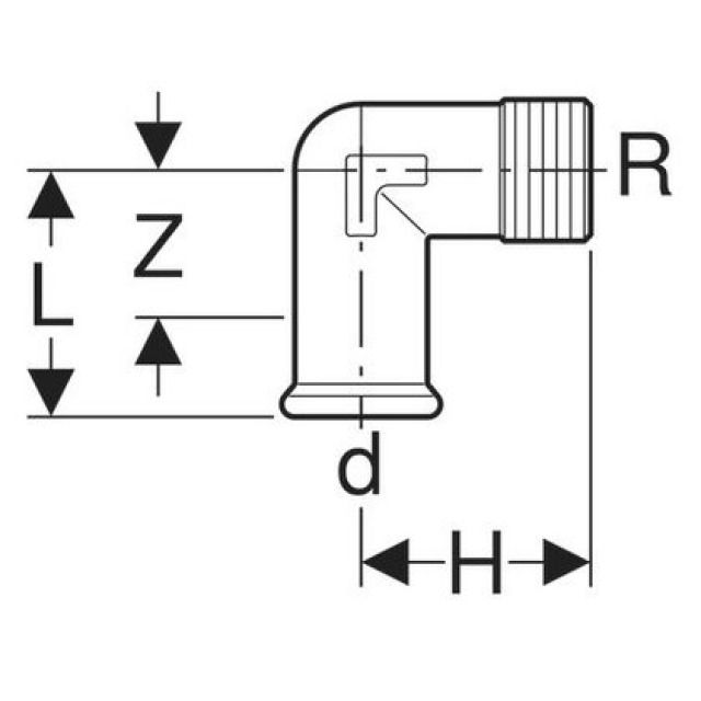 EQUERRE MAPRESS 90° MIXTE MALE
21613 DIAM. 15 - 1/2"
