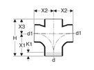 Silent-db20 Embranchement 88.5° / 180° avec départ coudé, double