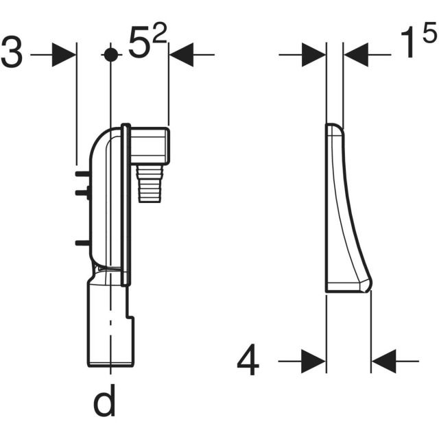 GEBERIT SET MONTAGE SIPHON
152.236 A ENCAS MACH. A LAVER
