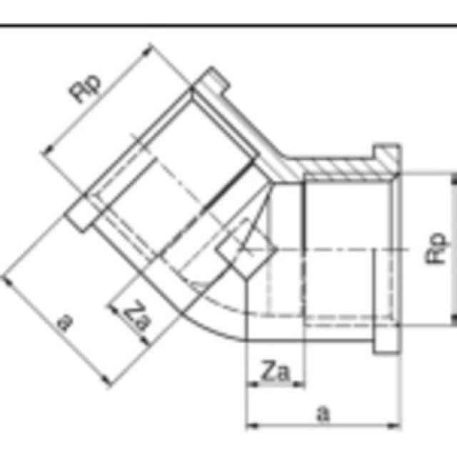 COUDE 45° 8120 1/2"
EN BRONZE AU SILICIUM