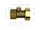 Raccord JRG en laiton ; avec raccord latéral ¼
