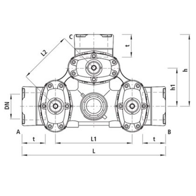 HAWLE COMBI-III M.STECKM. BAIO
4480     DN150     PN16
