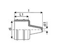 Couvercles d'extrémité Uponor Ecoflex Thermo pour tubes vides de câbles HP 32 mm