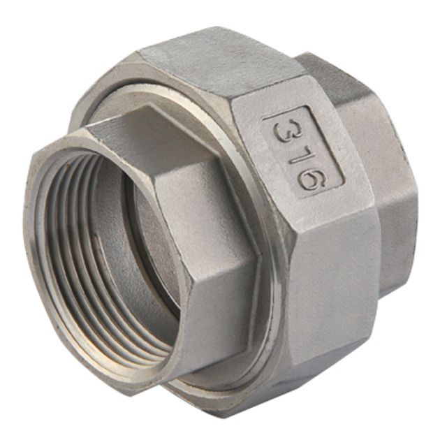 Raccord de tube F/F
1", étanchéité conique
Acier inoxydable (1.4408)