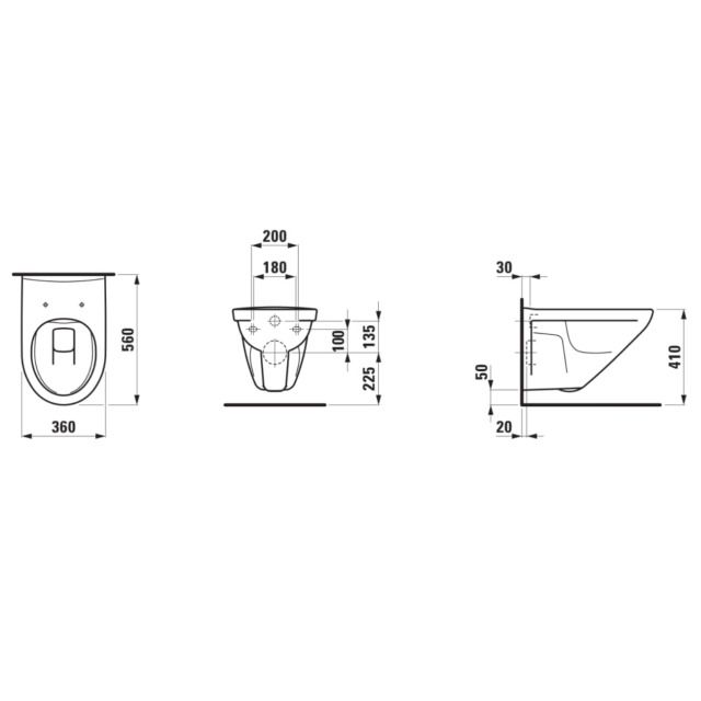 Cuvette murale MODERNA R UP
rimless, céramique
pour chasse d'eau à encastrer
Exécution: standard
Coloris: blanc