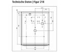 Armoire TRESOR KEMPER AP
fig. 216 Robinetterie extérieure
antige Prise 230 V, type suisse 13