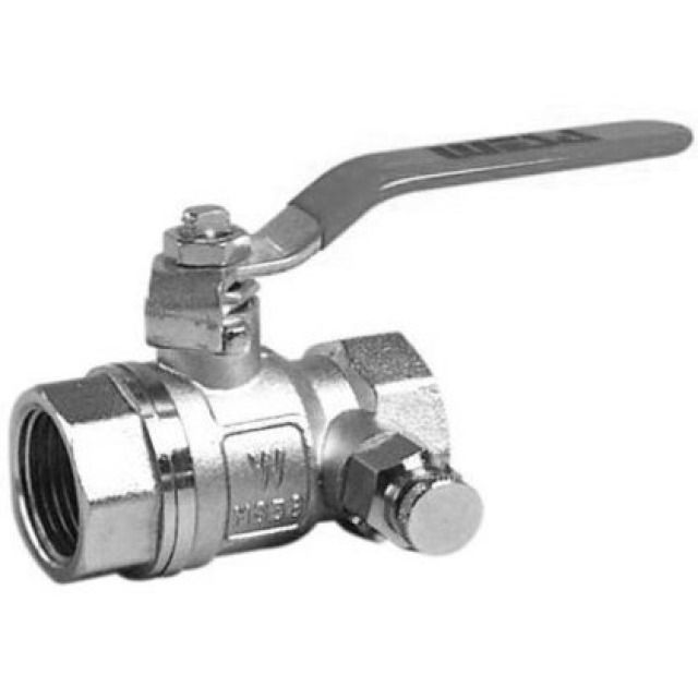 KUGELHAHN MIT ENTLEERUNG
IG 3/4" MIT STAHLHEBEL