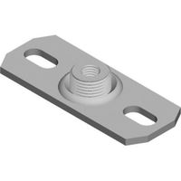 Plaque de base Pipex Inox, rectangulaire