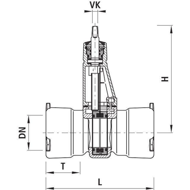 HAWLE ABWASSERSCHIEBER BAIO
4503       DN100      PN10