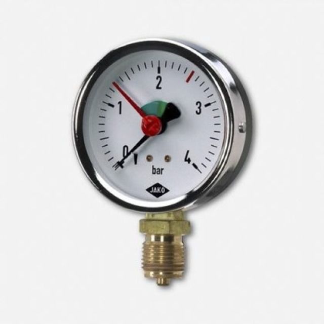 MANOMETRE 0-4 BAR  ø 80MM
RACCORDEMENT 1/2"
FILETAGE MÂLE