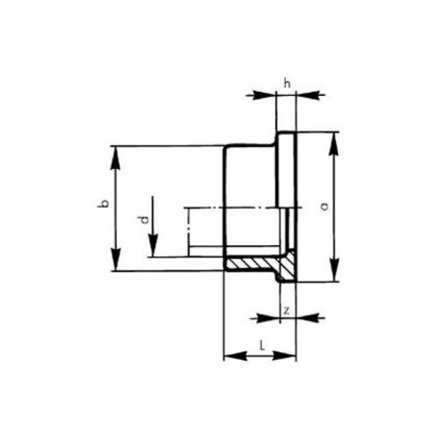 GF INSTAFLEX BUNDBUCHSE FLACH
5030 D=  20 MM 761066631