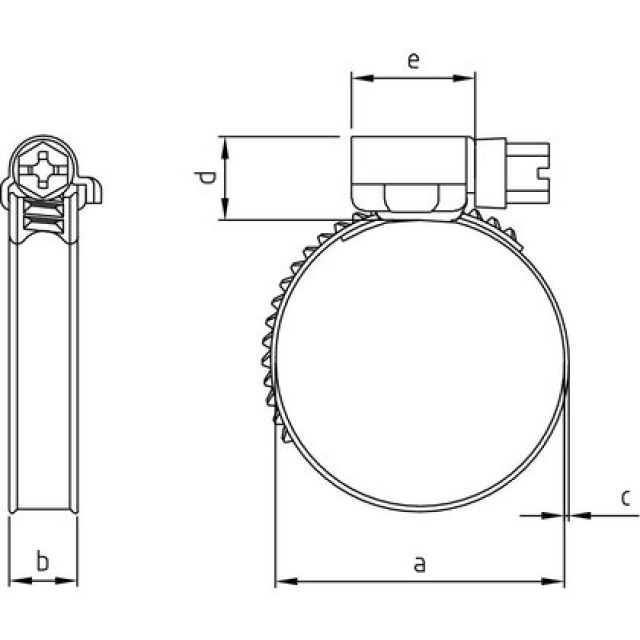 SCHLAUCHBRIDE SCHWER INOX
80-100