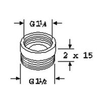 Pièce de compensation pour raccord de pompe
