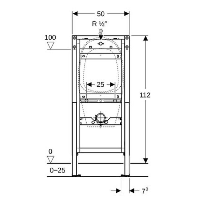 DUOFIX-élém. urinoir 111.629
TYPE 112