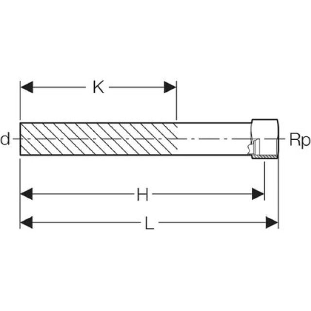 MPF-S UEBERGANGSMUFFE STECKE.
90936             3/4" - 22 MM
