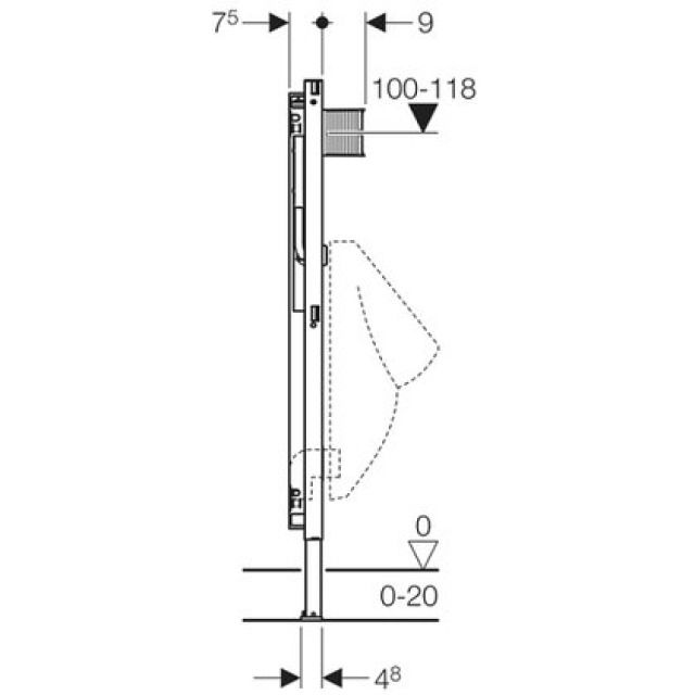 DUOFIX-URINAL-ELEMENT UNIV.
111.621  TYP 112/130