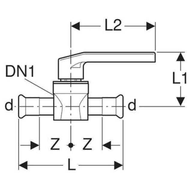 Mapress robinet à bille 94954
1.4401 d22mm
avec levier