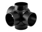 Geberit PE-HD, Embranchement boule 88.5° à trois départs, raccords 90° décalés