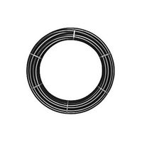 MDPE-Tuyau, avec bandes jaunes marquage, en rouleau, PN5