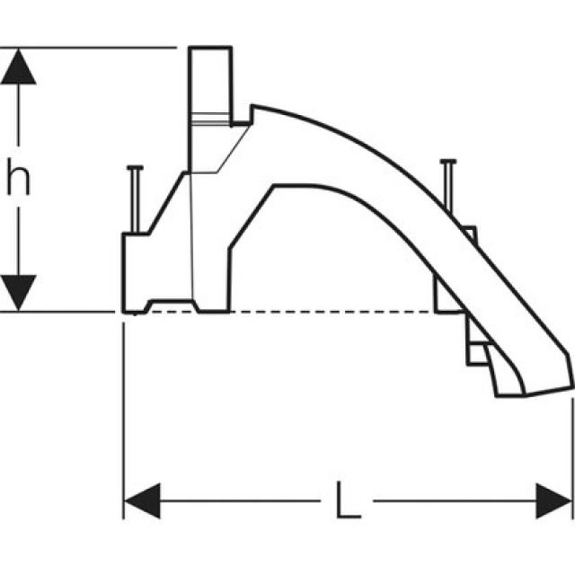 PFIT ROHRBOGENSTUETZE N.UNTEN
651.431