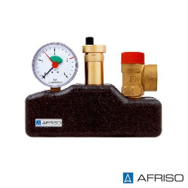 Groupe de sécurité de chaudière 1"
3bar, 120°C, Raccord G1" IG
incl. EPP Isolation