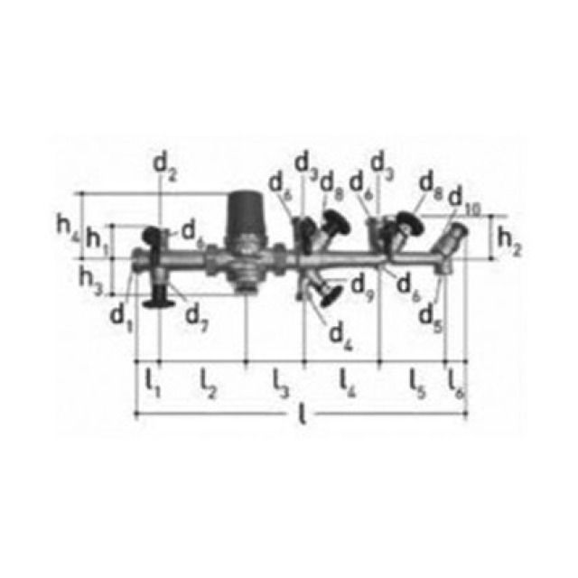 JRG BATTERIE DE DISTRIBUTION  1"
COMPL. 1511.400 25-20-25-25 MM