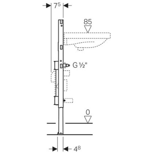 DUOFIX-ELEMENT FUER WASCHTISCH
111.574 JRG UP-VENTIL 1 WZ
TYP 98/82