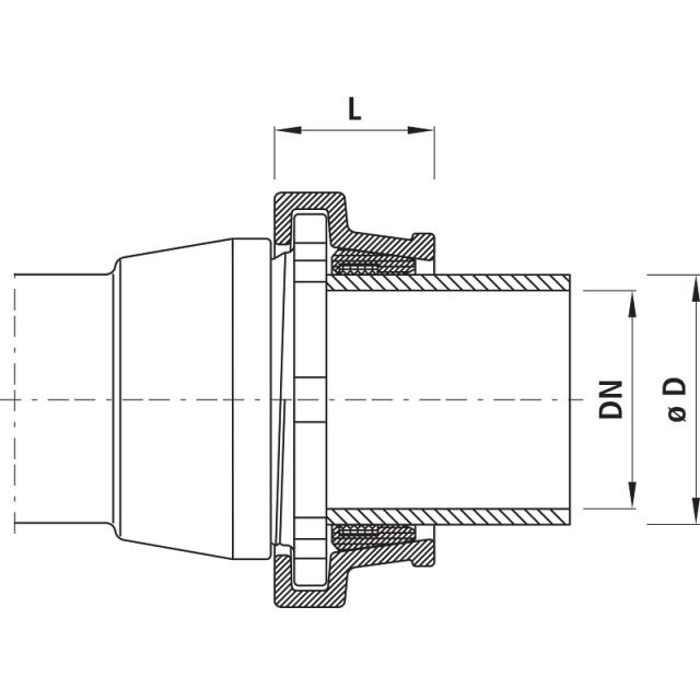 VERROUILL POUR MANCHONS À 5800
VIS DN 80