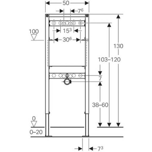 DUOFIX AUSGUSSBECKEN-ELEMENT
111.546 TYP 130