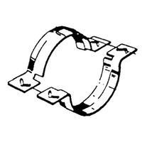 Pipex-Collier seul standart noir avec agrafe, sans pieds