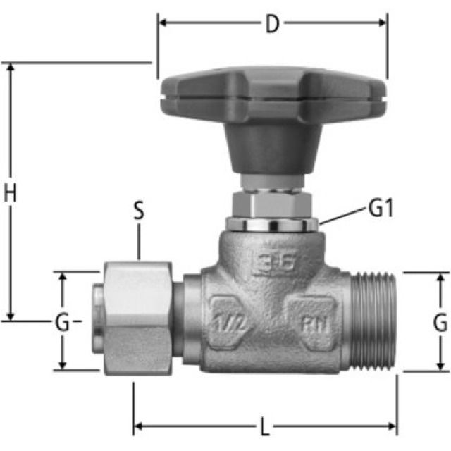 OPTIFLEX-GERADSITZVENTIL
86116.05 ZU 86002 / 86023 3/4"