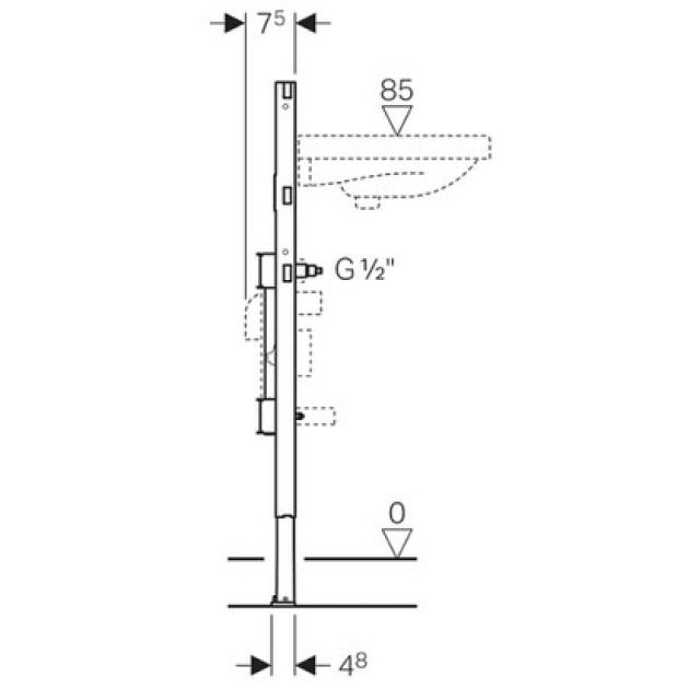 DUOFIX-ELEMENT FUER WASCHTISCH
111.573 JRG UP-VENTIL 2 WZ
TYP 98/82