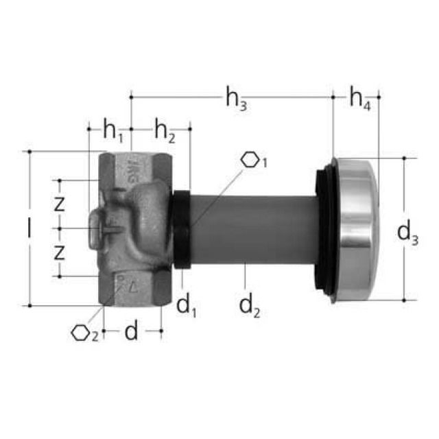 ROB. D'ARRET A ENCASTRER JRG
LEGIOSTOP N° 5900.240 1/2"
