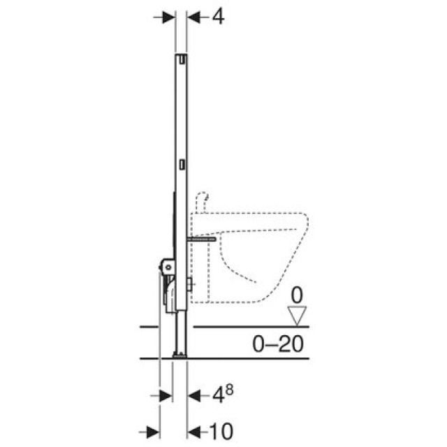 DUOFIX-ELEMENT FUER WANDBIDET
111.541  TYP 98
