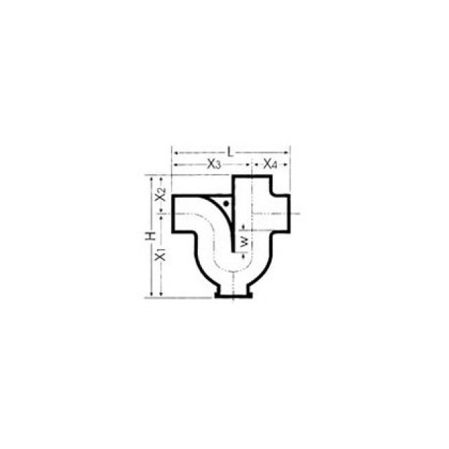 SIPHON HORIZONTAL
80MM NO 2366