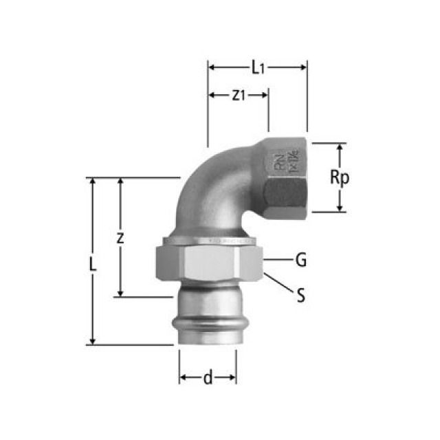 EQUERRE OPTIPRESS INOX
22 X 3/4   80047