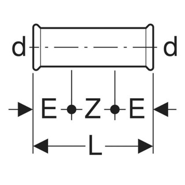 MANCHON MAPRESS INOX
DIAM. 22 MM   32104