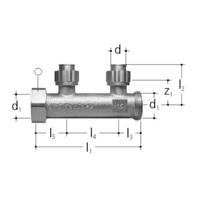 SANIPEX DISTRIBUTEUR A 2 DEPARTS
5421.020                 20 MM