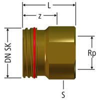 Pièce intermédiaire pour accoupplement rapide Optiflex, 86110