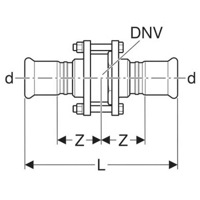 MAPRESS RÜCKSCHLAGV NPW 1.4401
92147 GEFLANSCHT   76 MM