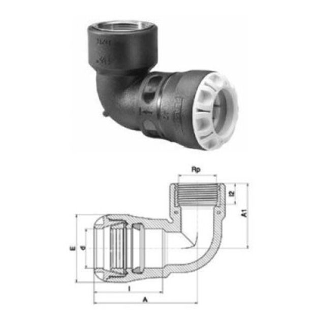 PLASSON WINKEL 90° MIT IG
1076   MESSING 63 X 1 1/2"