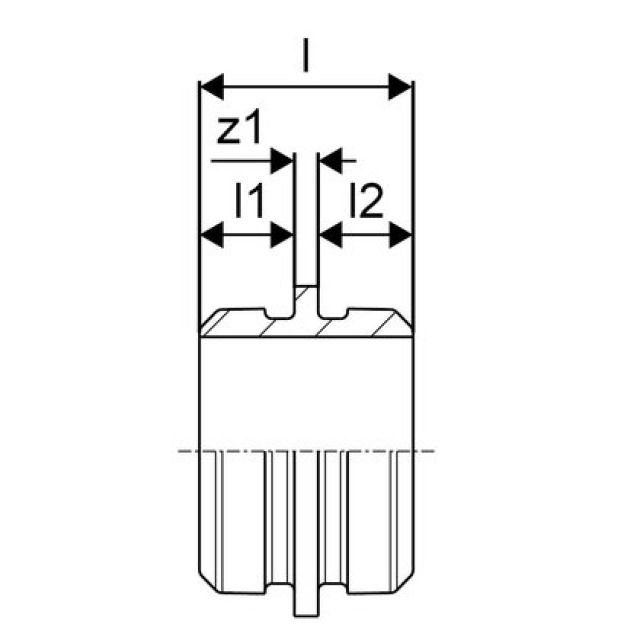 GF Uponor
RS manchon mâle-mâle RS3-RS3 l=5mm