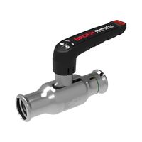 Robinet à boisseau sphérique BROEN BALLOFIX Full Flow Press × Press en acier inoxydable