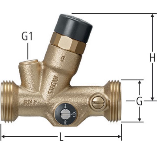 REGUL. DE CIRCULATION S/RACC.
36010.35 DN15