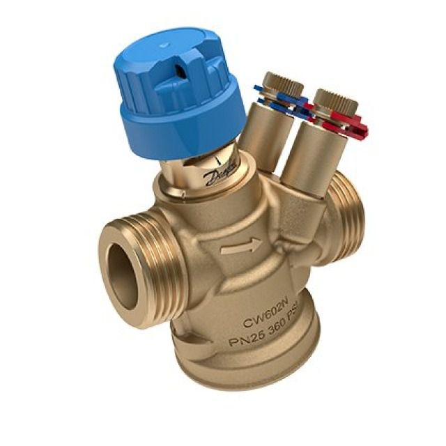 DANFOSS AB-QM 4.0
DN15, 60-600 L/H
MIT MESSNIPPEL 3/4" AG