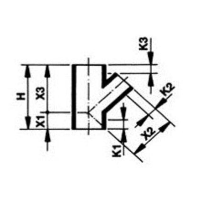 WAVIN ABZWEIGER 45° EGAL
NR.922.023         56 /  56 MM