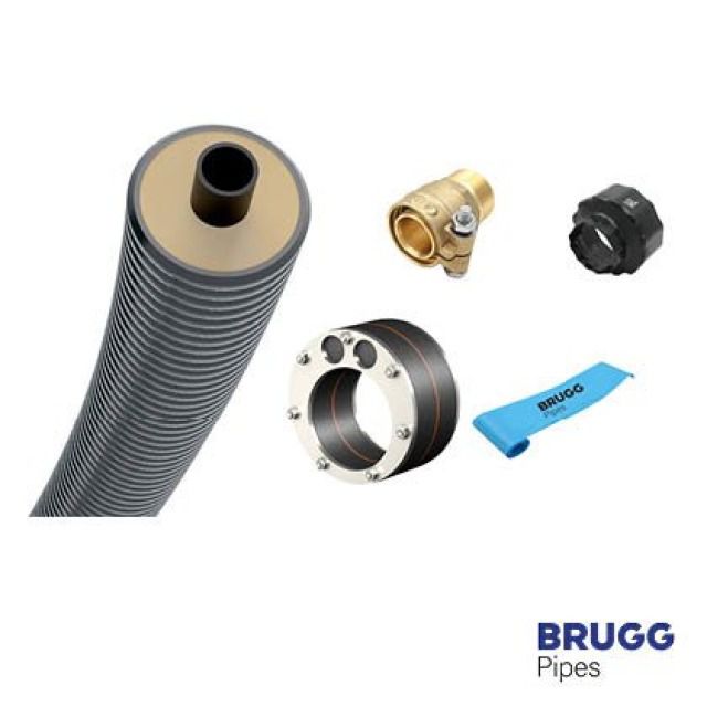 BRUGG Pipes FLEXSTAR UNO Set
Wärmepumpenleitung Heizung
25 / 70 / 5m